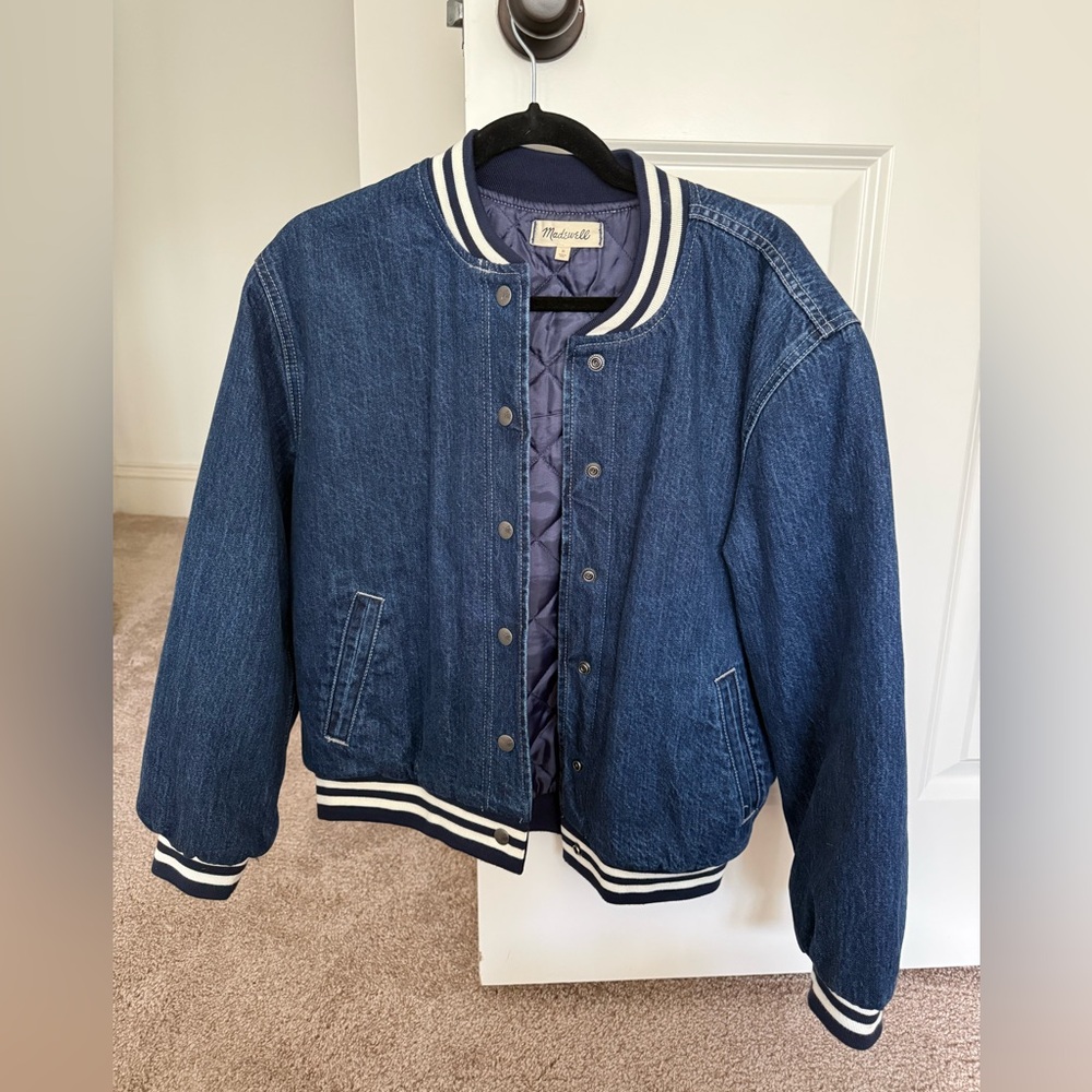 Madewell Denim Bomber Jacket